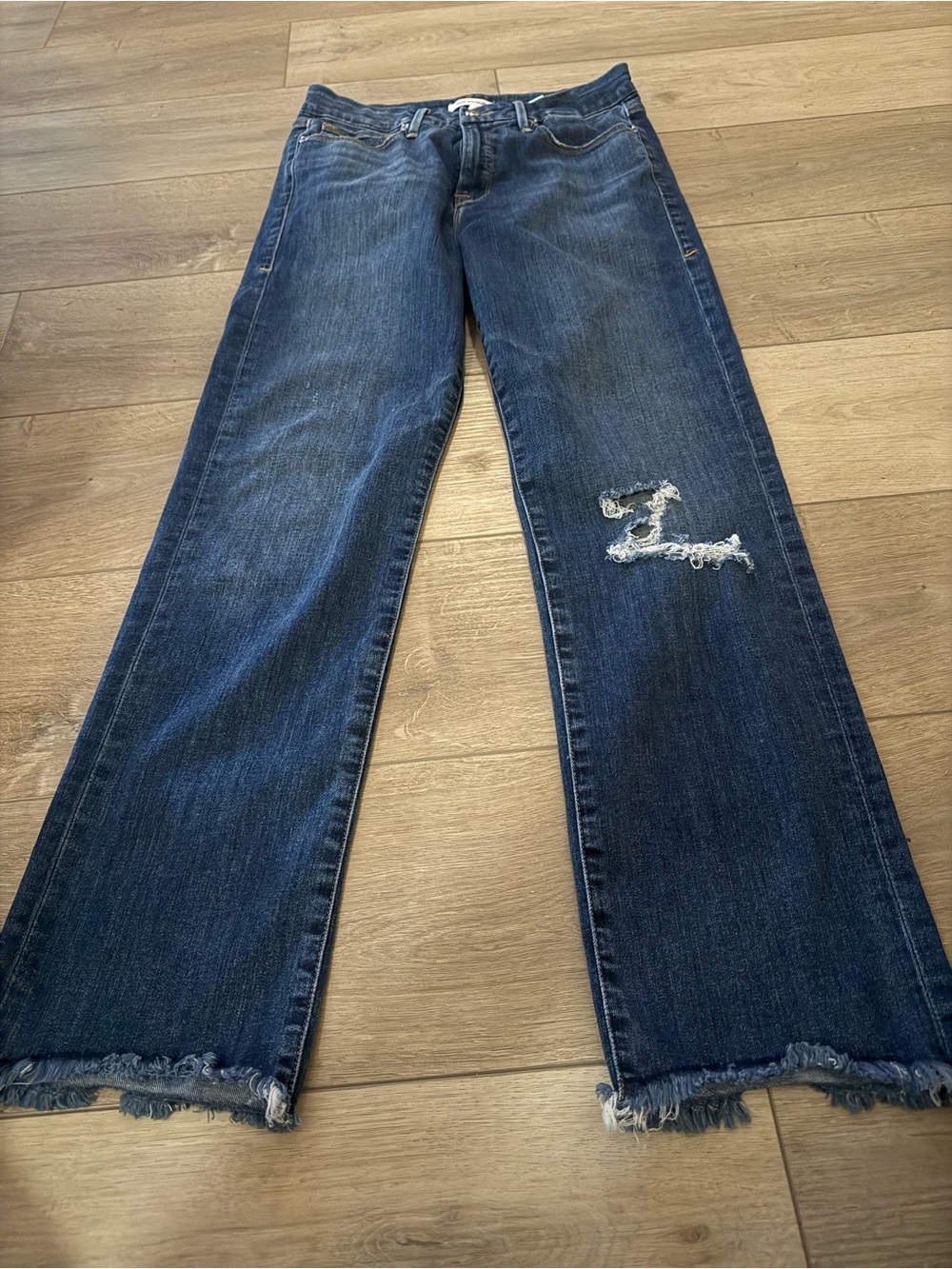 Good American Good Straight Jeans – Dark Wash – Size 4/27